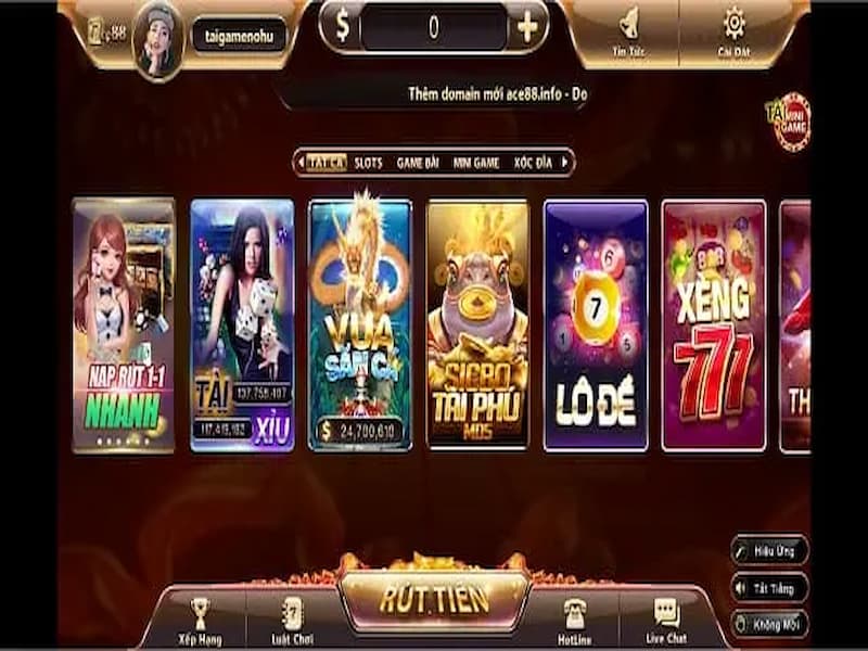 ACE88 là cổng game tập hợp đa dạng game chơi đổi thưởng 