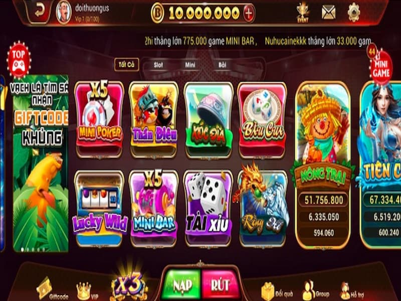 BetHu Club cung cấp cho người chơi kho game phong phú và đa dạng