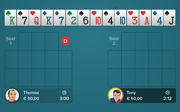 Phương pháp tính điểm trong Open Face Chinese Poker