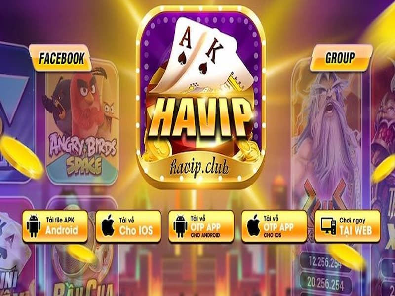 Havip Club để lại ấn tượng mạnh mẽ ngay từ giao diện