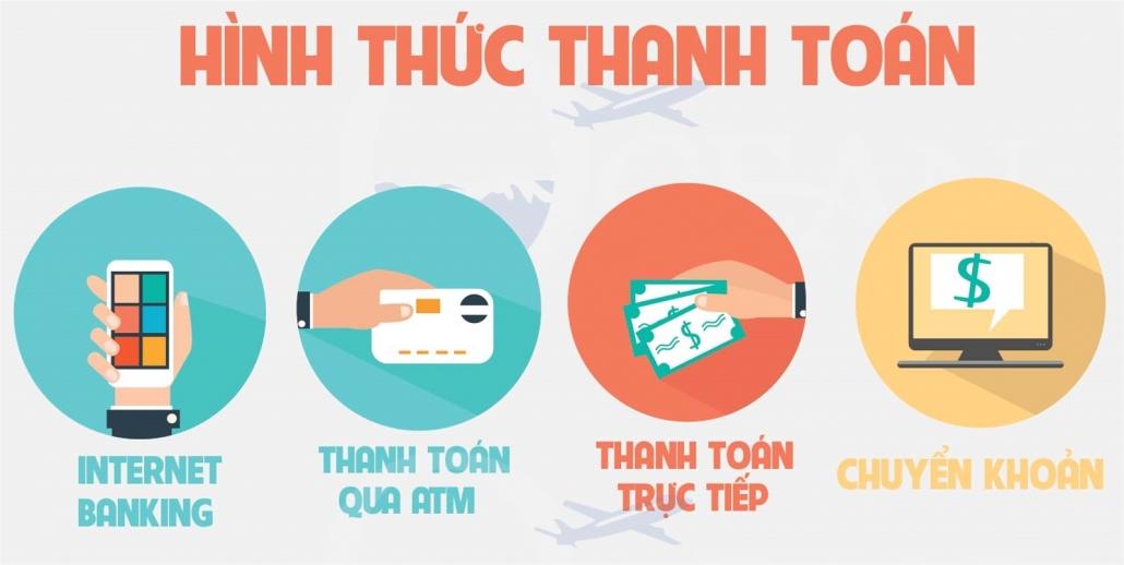 Hình thức thanh toán giao dịch đa dạng