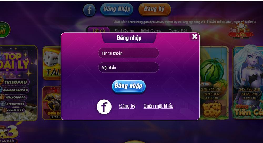 Hướng dẫn đăng ký và đăng nhập tài khoản cổng game Bayvip