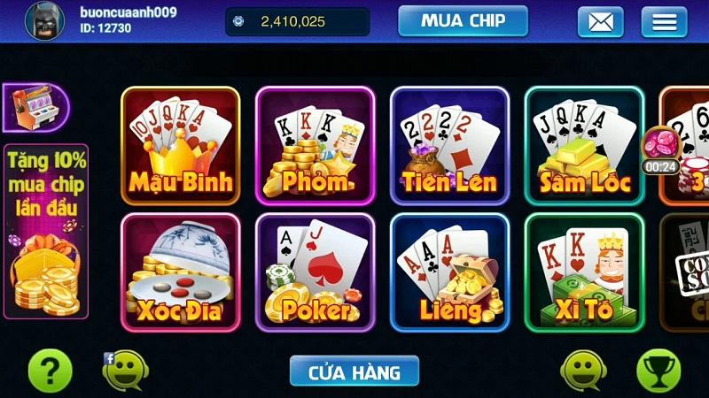 Kho game chất lượng được yêu thích tại Bin Club