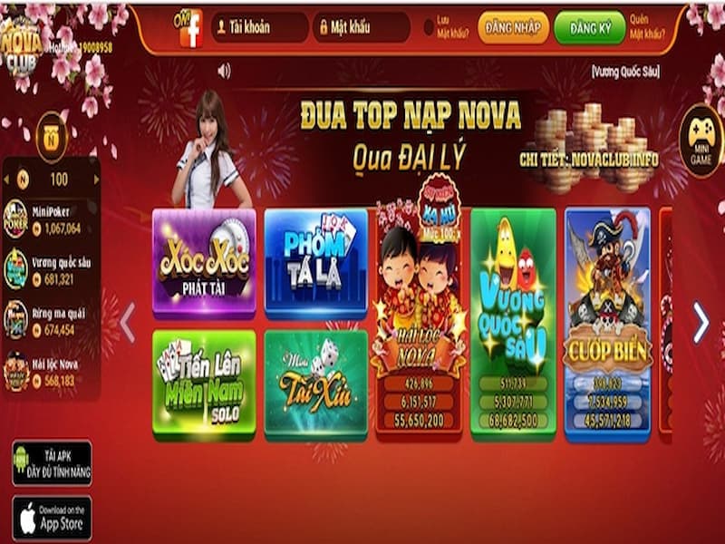 Ưu đãi tại cổng game Nova Club