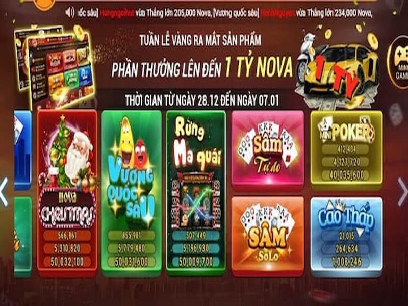 Trải nghiệm trò chơi đẳng cấp tại Nova Club