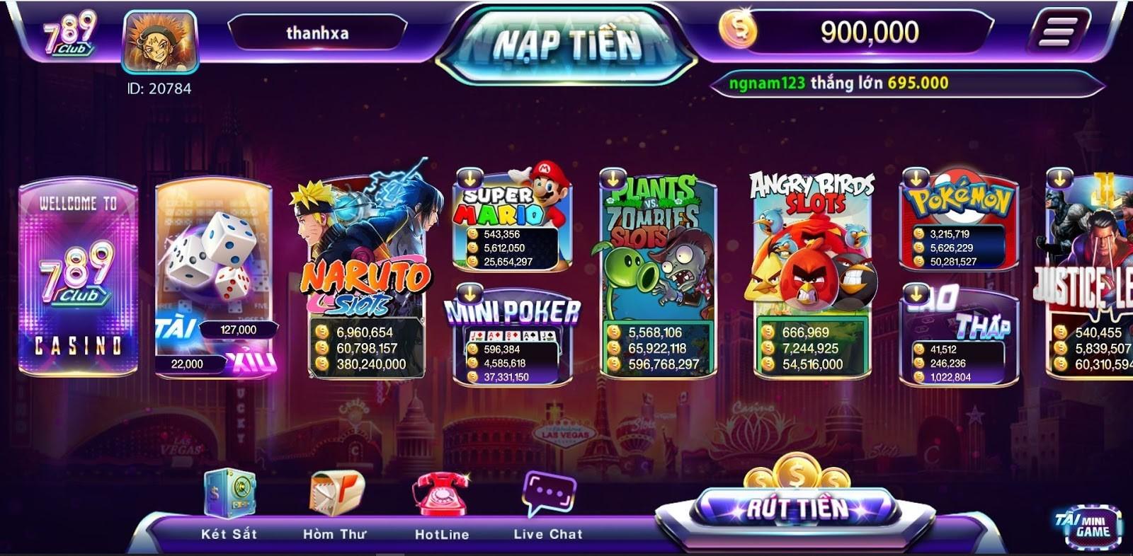 Slot Games hấp dẫn, thu hút người chơi