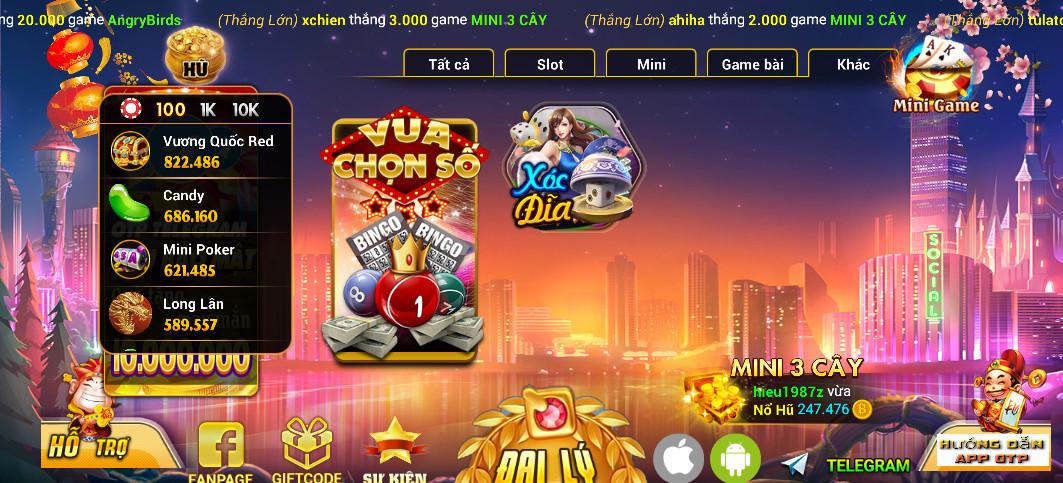 Thư viện game đa dạng